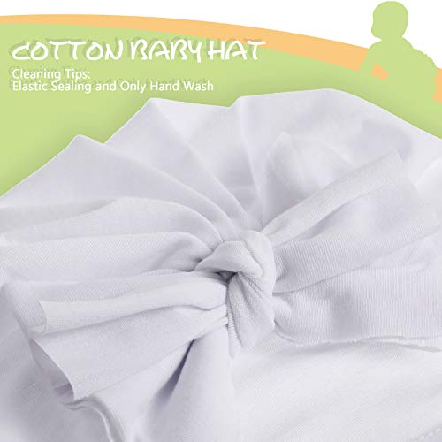 3 Pieces Baby Bow Knot Turban Hats Beanie Headwraps for Toddlers Girls2