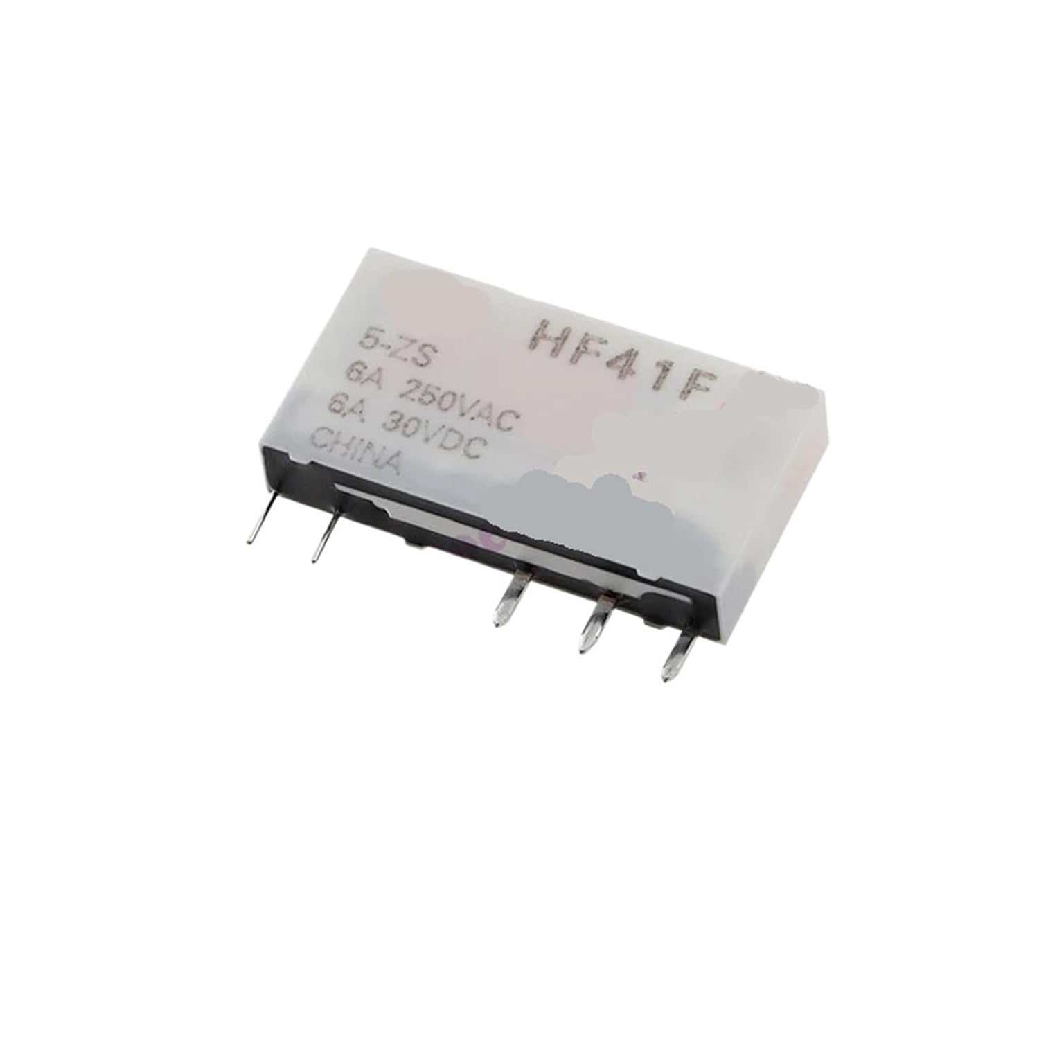 5Pcs/lot Power relays HF41F-005-ZS HF41F-012-ZS HF41F-024-ZS HF41F 5V 12V 24V ZS ZST HS HST 5Pin 6A 41F-1Z-C2-1(HF41F-5-ZS)