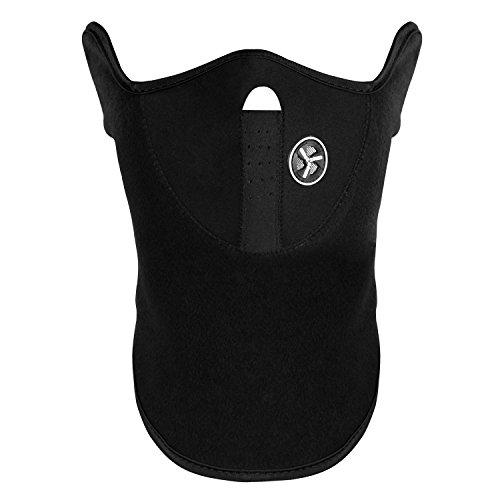 SHOP-STORY - Masque Polaire Anti-Froid Protection du Visage et Cou Contre Vent Cagoule pour Ski Snowboard Moto Scooter Vélo - Noir