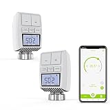 【Control de temperatura preciso】 El termostato inteligente es la combinación perfecta de forma automática y manual. Rango de temperatura controlable: 5-30 °C. Puedes ajustar la temperatura offset para equilibrar la temperatura entre la ubicación del termostato y el resto de la habitación, ± 5 °C. El kit incluye conectores para cuatro válvulas diferentes que se adaptan al 90% de las válvulas del mercado.