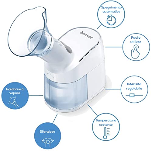 Beurer SI 40 Inalatore di Vapore per il Trattamento Lenitivo delle Vie Respiratorie Superiori - 3