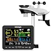 Sainlogic Weather Station Wireless, Weather Station with Rain Gauge, Wind Speed, Wind Direction, Weather Forecast, Air Pressure, Humidity (No WiFi)