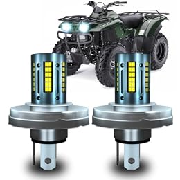TJJTGBR SUPER Premier LED light bulb for Kawasaki Prairie 700: 2004-2006 headlight: P45T White led bulb 300% Super Brighter Chips LED Bulb for Motorcycle Light,6000K.2PCS