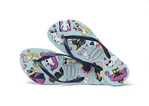 Chinelo Slim Pets, Havaianas, Feminino, Azul Ceu, 33/34
