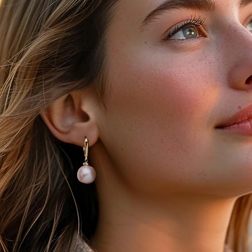 Ross-Simons 11.5-12.5mm Cultured Pearl Drop Earrings in 14kt Yellow Gold2