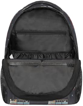 RXYY Vintage Motor Stoom Trein School Rugzak voor Jongens Meisjes Grote Capaciteit Boekentas Reistas Schouder College Daypack School Tas Boekentas Wandelen Camping