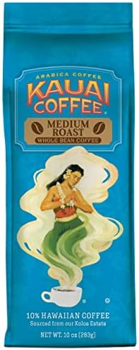 Kauai Coffee Koloa Estate Medium Roast - Whole Bean Coffee, 10 oz Package