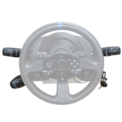 Obokidlyamor Simulator Multi-Function Stalks Turn Wiper Lever+ Turn Signal Headlight Dimmer Switch+Cruise Control Switches+ Ignition Switch Key Combination For Thrustmaster T300RS/T300 GT/T300 Ferrari Integral Racing Steering Wheel (For T300 /T300RS/T300 GT)