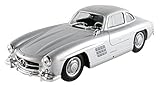Miniatura Welly – 24064s – Mercedes-Benz 300 SL Copa – 1954 – Escala 1/24 – Plata