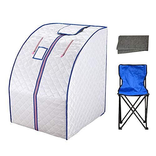ZFF Portable Personal Treatment Steam Sauna SPA Slimming Detoxies Weight Loss, Indoor Sauna Tent For Reduce Stress And Fatigue (Color : Silver)