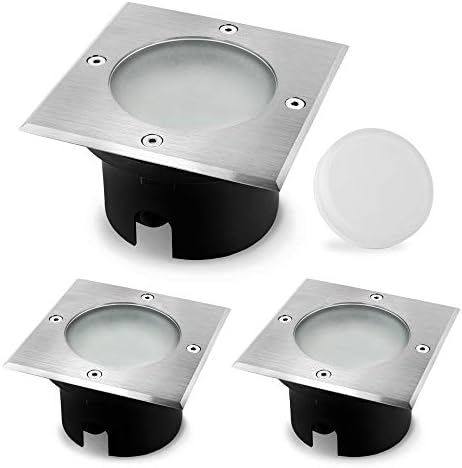 5 faretti a LED da incasso, 3 Watt, luce bianca calda, 230 V, dimmerabile, modulo GU10, orientabile, diametro foro 68 mm, montaggio a soffitto 5 faretti a LED da incasso, 3 Watt, luce bianca calda, 230 V, dimmerabile, modulo GU10, orientabile, diametro foro 68 mm, montaggio a soffitto