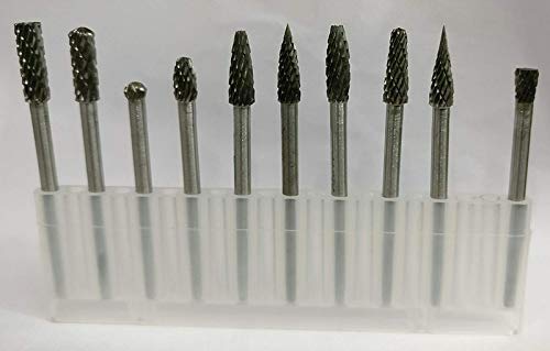 3x3 10 pcs Hard Alloy Metal Carbide Rotary File Tungsten Carbide Burr
