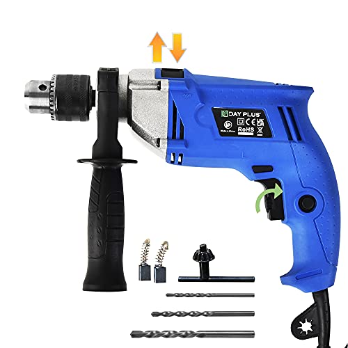 850W Bohrhammer Schlagbohrmaschine Bohrmaschine 3000RPM Variabler Geschwindigkeit, Elektrischer Schlagbohrer Bohrer für…