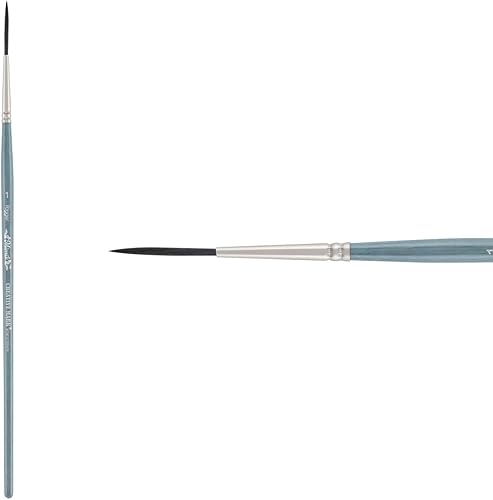 Miniatura 2 de Creative Mark Mimik - Juego de pinceles sintéticos de mango corto, diseño de ardilla, varios tamaños, paquete de 5 piezas