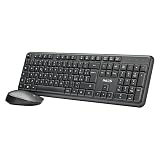 NGS Harmony Kit - Conjunto Silencioso de Teclado Y Ratón Inalámbrica con 12 Teclas Multimedia, Diseño Español
