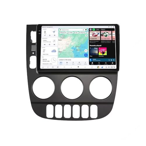 DUDUAUTO Android 13 Radio Stereo for Mercedes Benz ML320 1998-2002 Grey, Biorunn 9.5 Inch 2K Dual Band GPS Wireless Car-Play Android Auto Navi Head Unit DSP 12GB RAM 512GB ROM