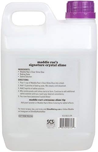 Maddie Rae's Slime Making Clear Glue - 1/2 Gallon Value Size, Immediate Shipping - Non Toxic, School Grade Formula, Perfect for Slime Kit Supplies, Crafts (Clear)