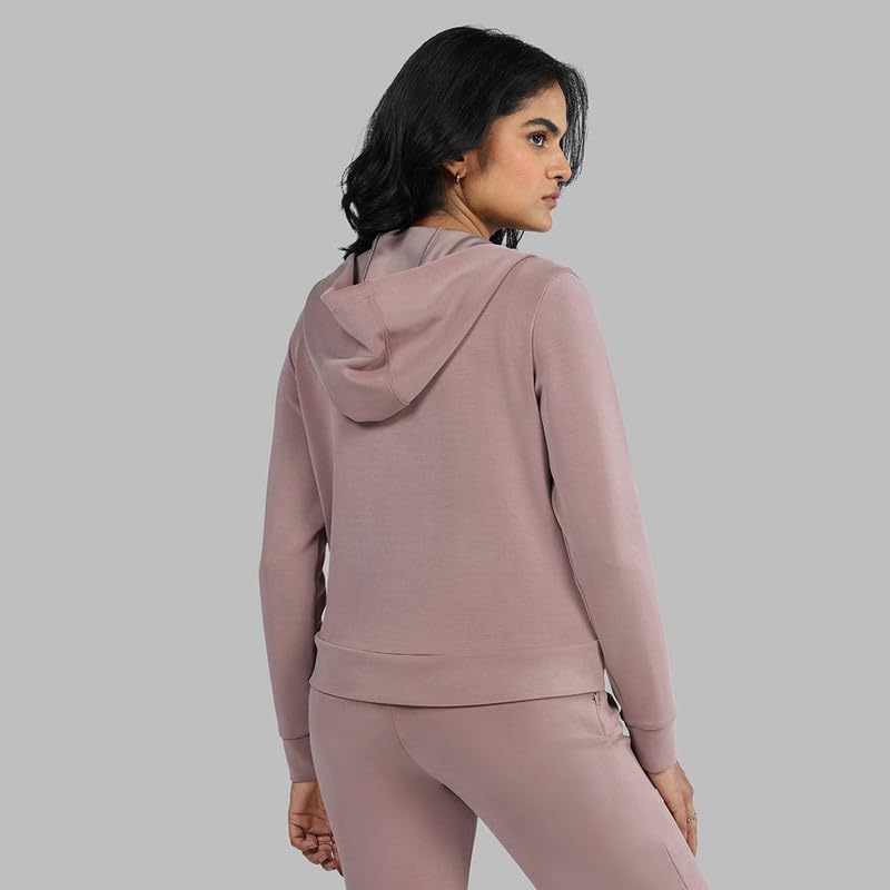 Image of BlissClub Bare Butter Hoodie | Front Pockets | Full-Length Zipper | Cuffed at Sleeve |