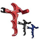 NoxDyn Archery Compound Bow Release 360° Rotatable Thumb Release for Hunting Accessories (Red)