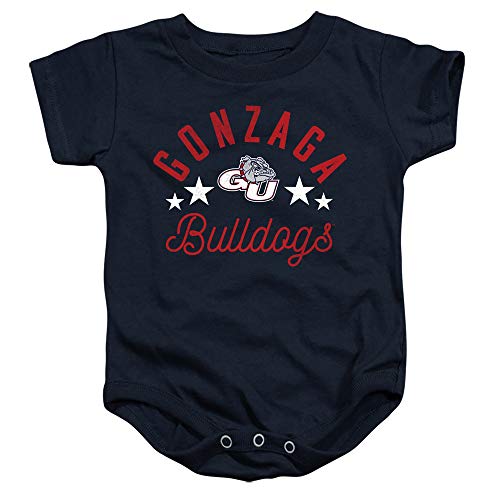 Gonzaga University Official Bulldogs Unisex Infant Snap Suit for Baby,Navy, 6 Months