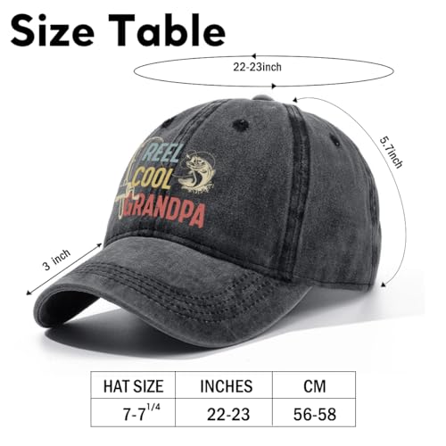 Image of Fishing Adjustable Cotton Baseball Cap, Funny Trucker Hat Gift for Men Women Grandpa Dad Fishing Lover Fisherman
