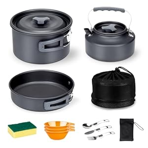 Alocs Camping Cookware, Portable Ca...