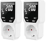 SÛR ET STABLE :Minuterie prise numérique a une puissance maximale allant jusqu'à 3680W/16A et fonctionne à une température de -10°~ 40°,ce qui est sûr et fiable.En même temps,il y a une fonction de protection de contact améliorée qui évite de toucher l'interrupteur par inadvertance et permet de changer facilement la programmation du programme.