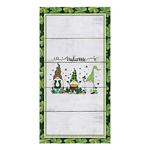 Bekyonee Kitchen Towels 1 Pack Absorbent Dish Cloth Saint Patrick's Day Celtic Clovers Leaves Dish Towel For Home Drying Dishes Soft Hand Towels Cleaning Cloths Dwarf And Horseshoe #TOP15