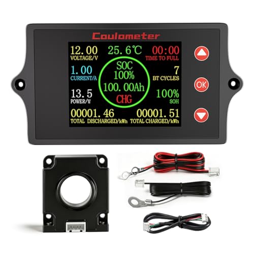 Monitor de voltaje y corriente PZEM-049 probador de carga de bateria digital 8-100V Hall 100A 2