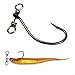 LikeFish 20pcs/Pack Drop Shot Hooks in-line Drop Shot Rig and Swivels