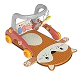 Baby Lauf und Spielwagen im Rehthema 7-in-1 Multifunktionsgerät mit fünf Musikmodi, UV Druck und abnehmbaren Komponenten für Kinder von 12 bis 36 Monaten