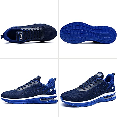 Jarlif Men's Lightweight Athletic Running Shoes Breathable Sport Air Fitness Gym Jogging Sneakers (Size 8.5, Darkblue) #TOP3