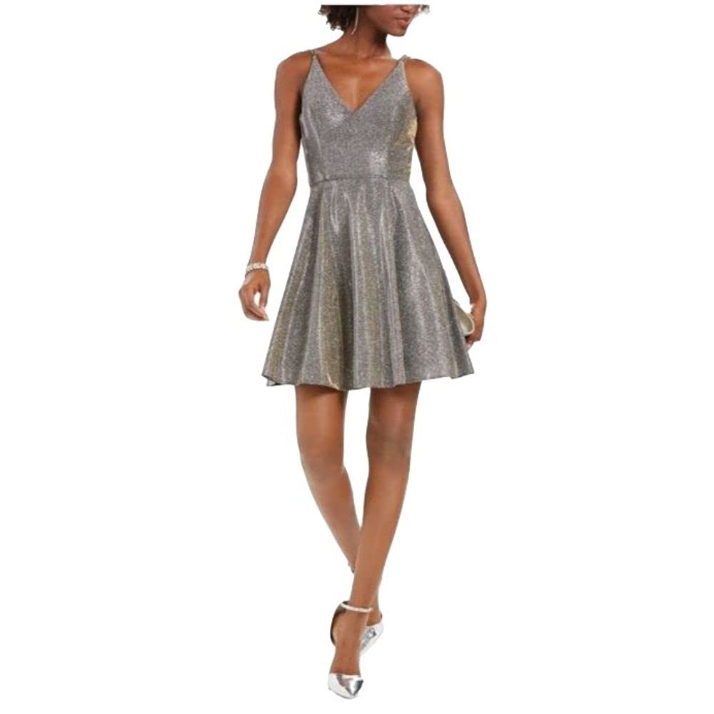 Xscape Glitter Metallic Dress