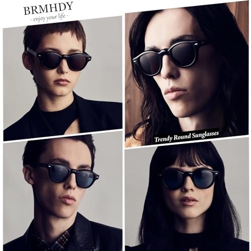 Retro Round Sunglasses for Women Men Vintage Trendy Circle Sun Glasses Fashion chunky shades2