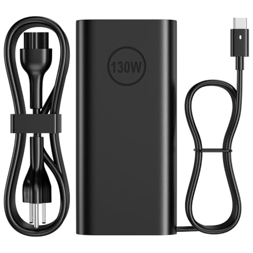 Dell Laptop Charger USB C 130W Type C AC Adapter for XPS Latitude Precision