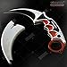 CSGO Karambit Advanced Tactical Knife Survival Knife Hunting Knife Fixed Blade Knife Razor Sharp Edge Camping Accessories Camping Gear Survival Kit Survival Gear 51763 (Asiimov)