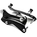 HTTMT MT503-003-BK Black Steel Rear Luggage Rack 4-point Docking Hardware Kit Compatible with Harley Davidson 2014-2019 Touring Road King FLHR Street Glide FLHX Road Glide FLTRX