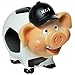 Produktbild Sparschwein,Spardose,Sparbüchse Sparschwein "Fußball-Schwein" mit Schloß aus Polyresin