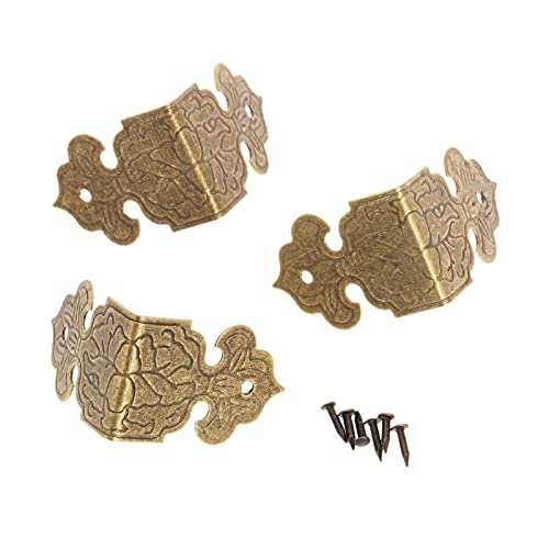 LEVINE - Eckwinkel-Verbindung, Eckwinkel-Winkel, 12 Stück, 25 x 25 mm, dekorative Eckwinkel, Möbel, Holzkastenfüße, Möbel-Eckenschutz, dekorative Konsolen-Möbelbeschläge, verwendet for Holzmöbel, Regale und Sc