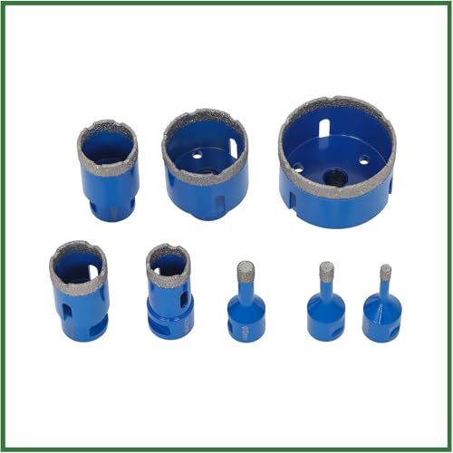 Juego de brocas core diamantadas con rosca M14 de 6-68 mm 8 piezas miniatura 3