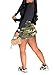 Molisry Women's Camo Cargo Mini Skirt Y2k High Split Camouflage Army Fatigue Short Skirt