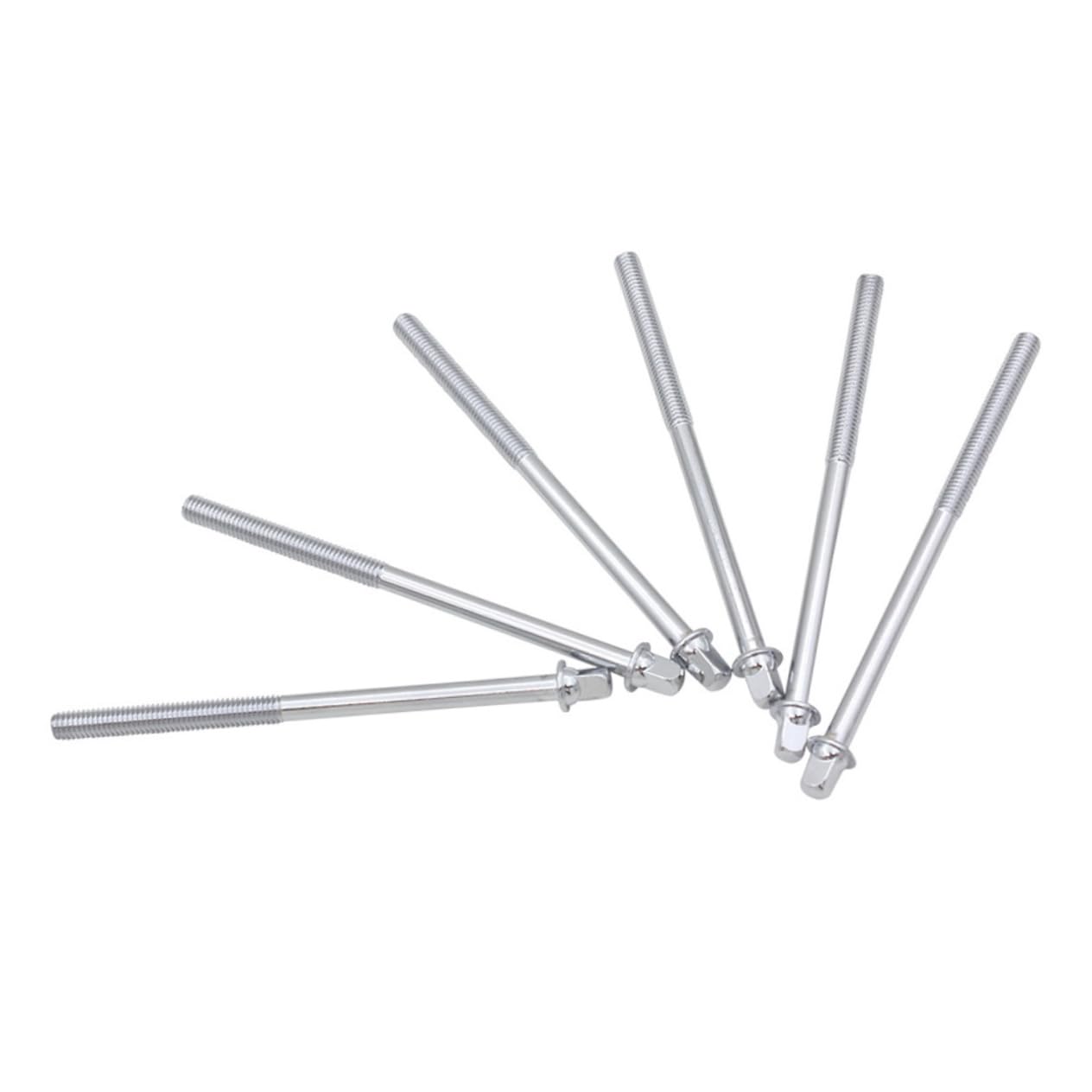 ERINGOGO 6pcs Drum Tension Rods Durable Snare Drum Lugs Screws Replacement Percussion Accessory