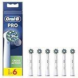 Oral-B Pro Cross Action - Cepillos para cepillo de dientes eléctrico, paquete de 6 unidades