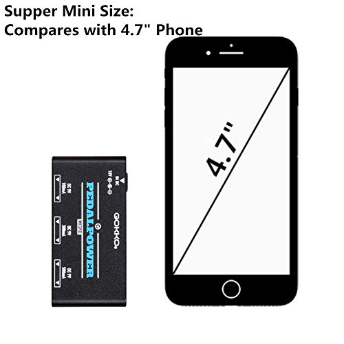 image for GOKKO Mini Pedal Power Supply with 6 Outputs (GK-37)