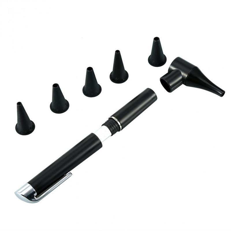 TopHomer Portable Ear Otoscope with 5 Ear Detectors Replacement Head for Ear Nose Throat Clinical Home Use