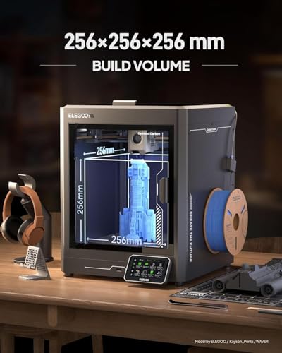 Image of ELEGOO Centauri Carbon 3D Printer with High-Speed FDM Printing, Direct Drive Extruder, Large Build Volume, Auto Bed Leveling, Silent Operation, and Precision Printing for Hobbyists