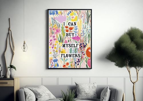 I CAN BUY MYSELF FLOWERS Print | Lyrics Print | Miley Cyrus print | Lyrics sign