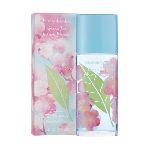 Elizabeth Arden - Green Tea Sakura Blossom, Eau de Toilette con Té Verde y Flor de Cerezo, Fragancia Fresca y Afrutada, para Mujer, 100 ml