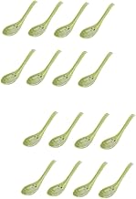 Colher De Gancho De 16 Peças Colheres Pretas Macarrão Japonês Ramen Ramen Coreano Colheres De Cozinha Japonesa Colheres De Sopa Talheres De Imitação De Cerâmica Servidor HOMSFOU