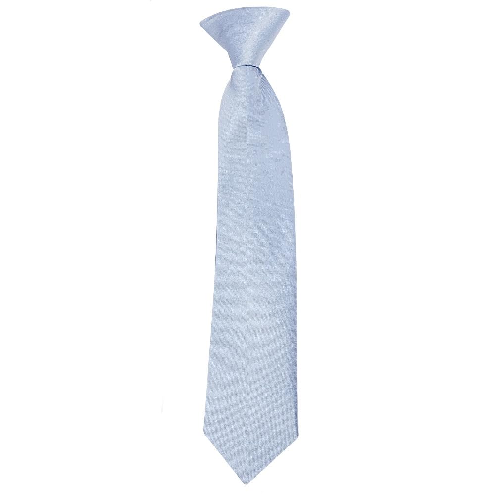 Ties R Us Boys Dusty Blue Pre Tied Satin Tie Age 4-7